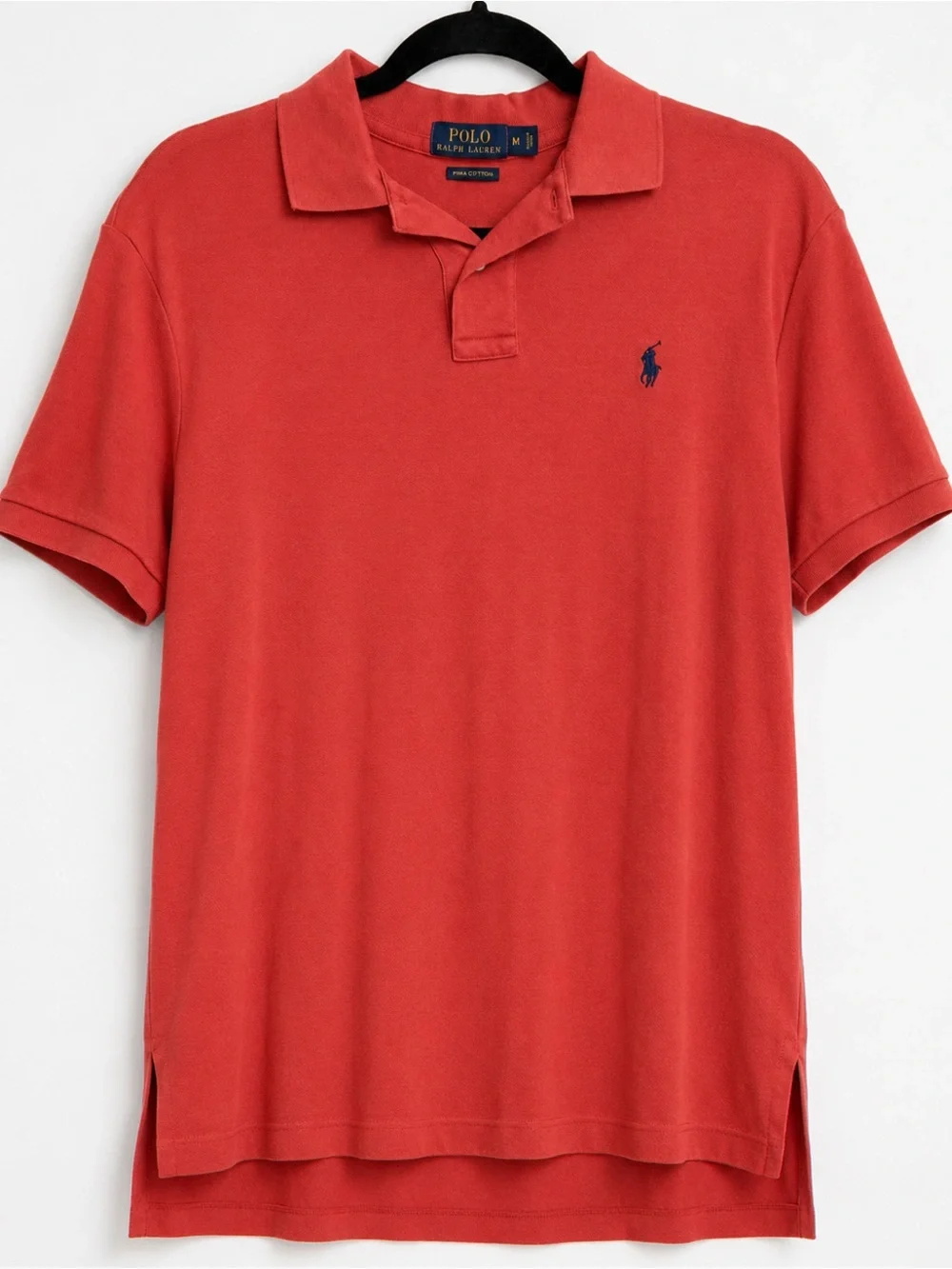 Polo by Ralph Lauren Burnt Orange Short-Sleeve Pima Cotton Polo - Men